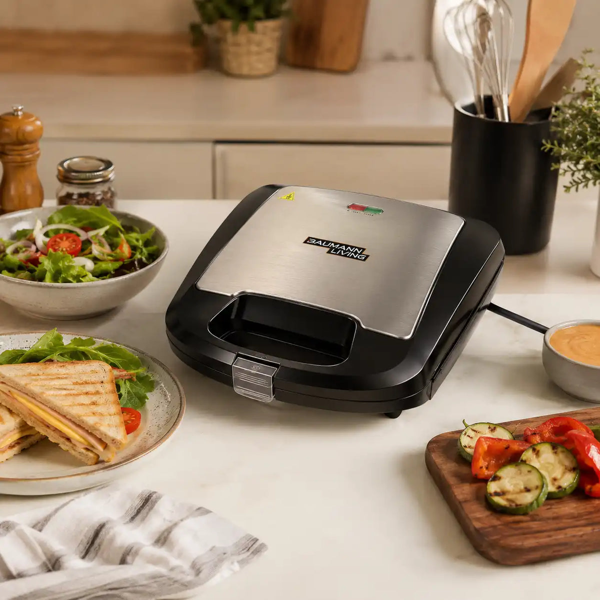 Machine à Sandwich Antiadhésive BAUMANN LIVING JK-101M