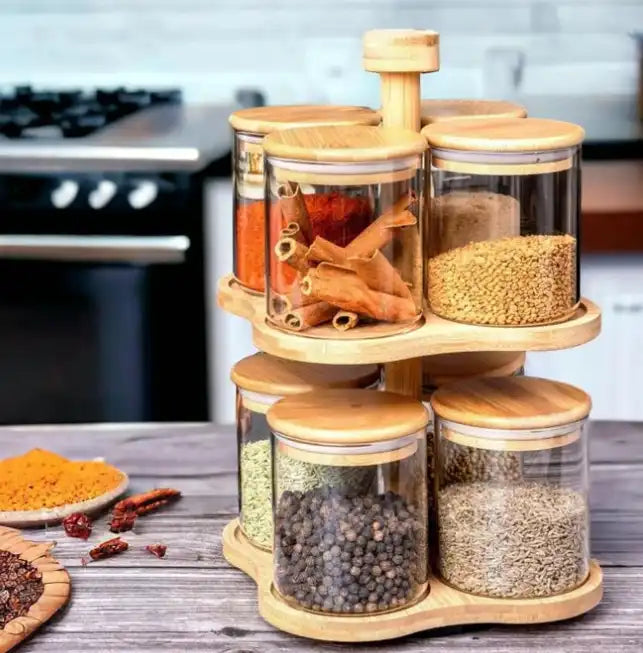 Service à Épices GERMAN LAB – 8 Pots avec Support
