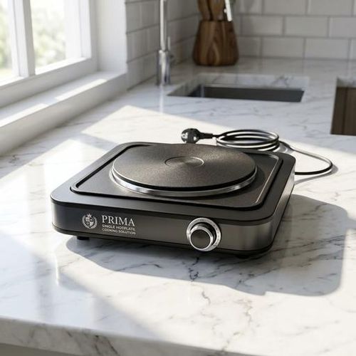 Réchaud Électrique PRIMA 1 Feu 1000 W – Noir