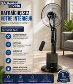 Ventilateur Brumisateur sur Pied BAUMANN LIVING 16" avec Télécommande