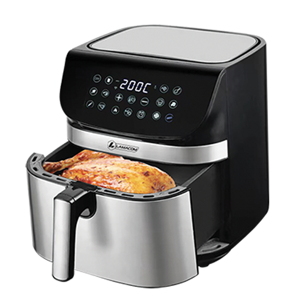 Friteuse à Air Digitale LAMACOM 9L – 2200W, 2 Résistances