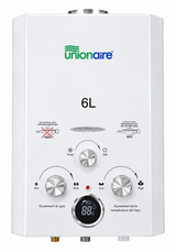 Chauffe-Eau à Gaz Instantané Unionaire 6 L avec Affichage Digital