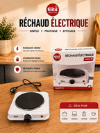 Réchaud électrique ELITE 1000W avec son emballage