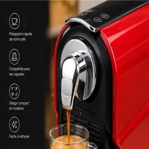 Machine à Café à Capsules ELITE – Design Élégant et Compact