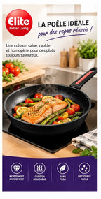 Poêle Elite en Aluminium Forgé Antiadhésive – Technologie Red Spot