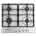 Table de Cuisson à Gaz KITCHEN LAB 4 Feux – 60 × 50 cm, Inox et Grilles en Fonte
