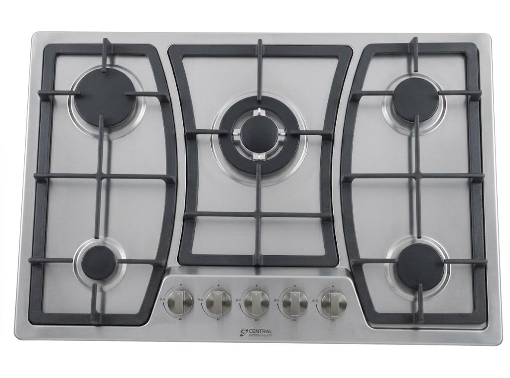 Table de Cuisson à Gaz GENERAL 5 Feux – 70 × 50 cm, Grilles en Fonte