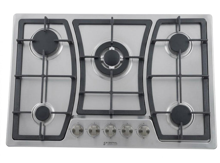 Table de Cuisson à Gaz GENERAL 5 Feux – 70 × 50 cm, Grilles en Fonte