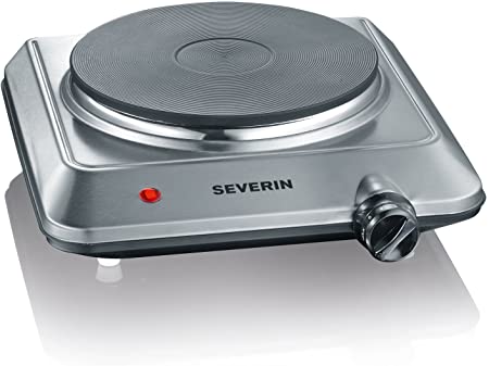 Réchaud Électrique SEVERIN KP 1500 W – 1 Plaque, Finition Inox