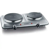Réchaud Électrique SEVERIN 2 Plaques Inox – 1000 W + 1500 W