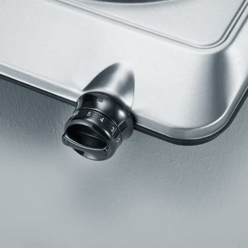 Réchaud Électrique SEVERIN KP 1500 W – 1 Plaque, Finition Inox